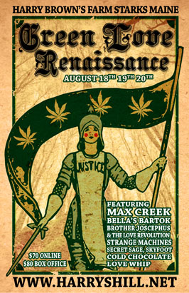 2017 Green Love Renaissance flyer by Leah Philipon 