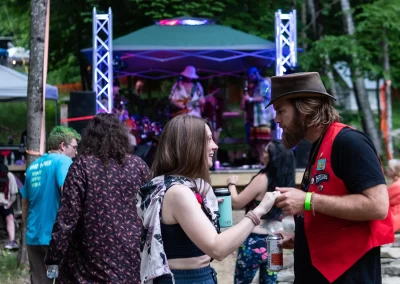 Dancing to the music at the Pond Stage at Harry's Hill.