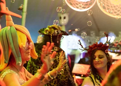 Bubbles, Music and Magic in the late night Art tent