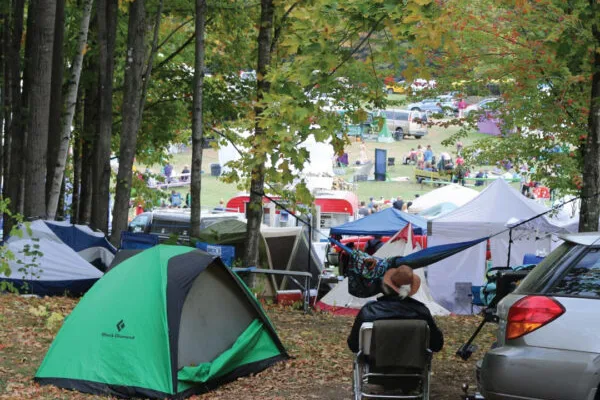 Camping at Harry Brown's Farm