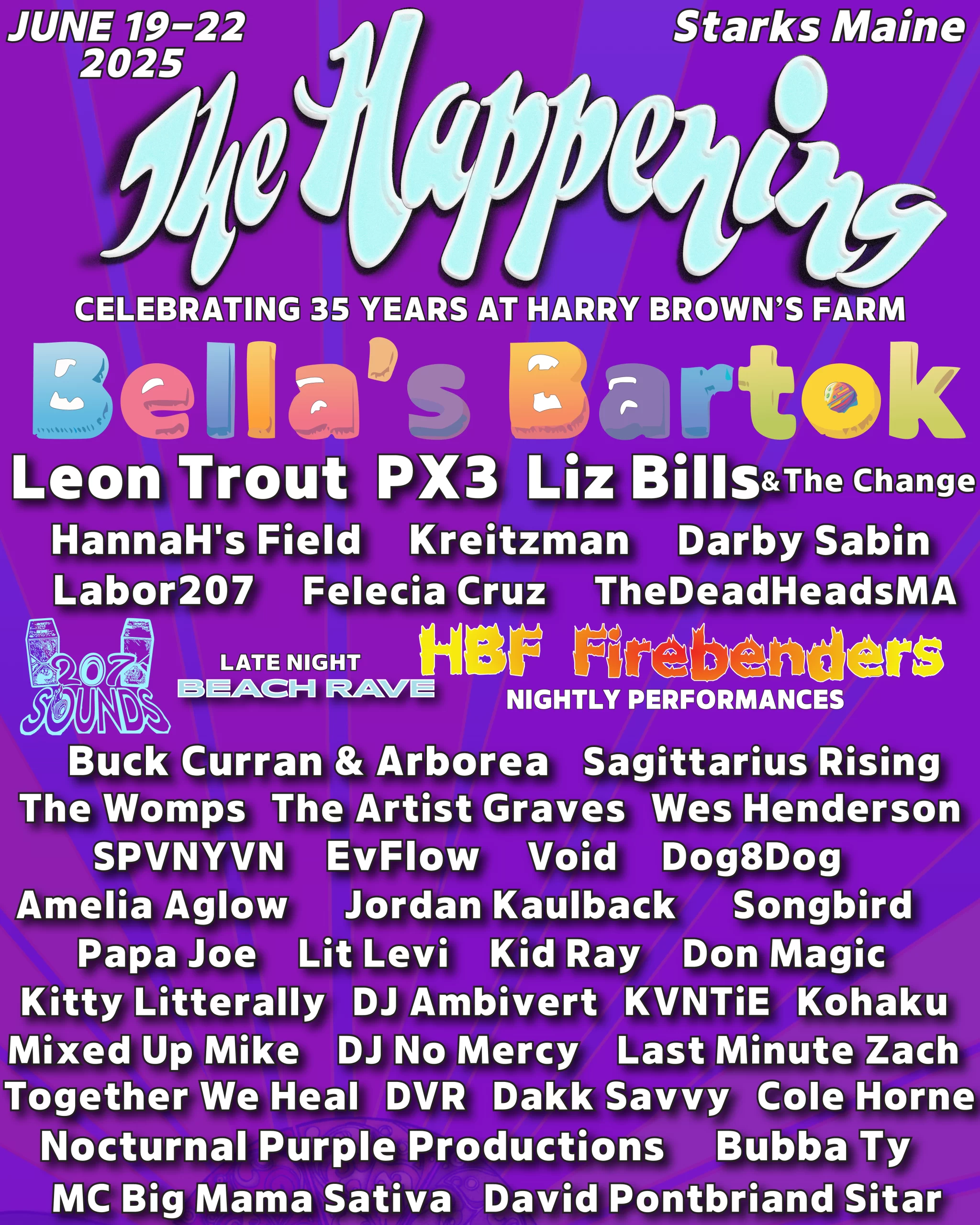 The Happening 2025 Lineup The Happening 2025 Music Lineup