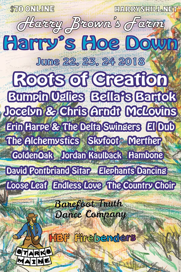 2018 Harrys Hoe Down flyer